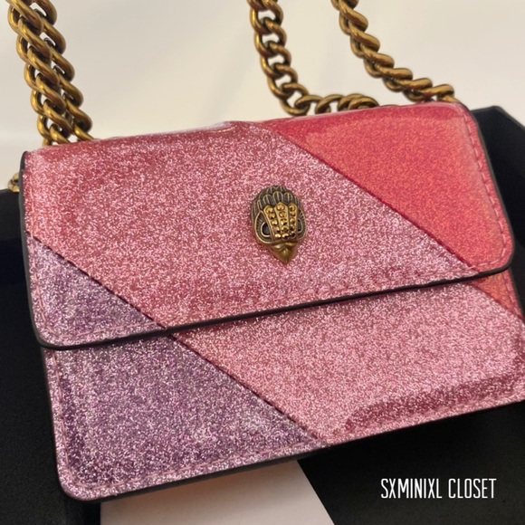🎀💜NEW💜Kurt Geiger Micro Kensington crossbody bag/shoulder bag/pink comb - Picture 2 of 11